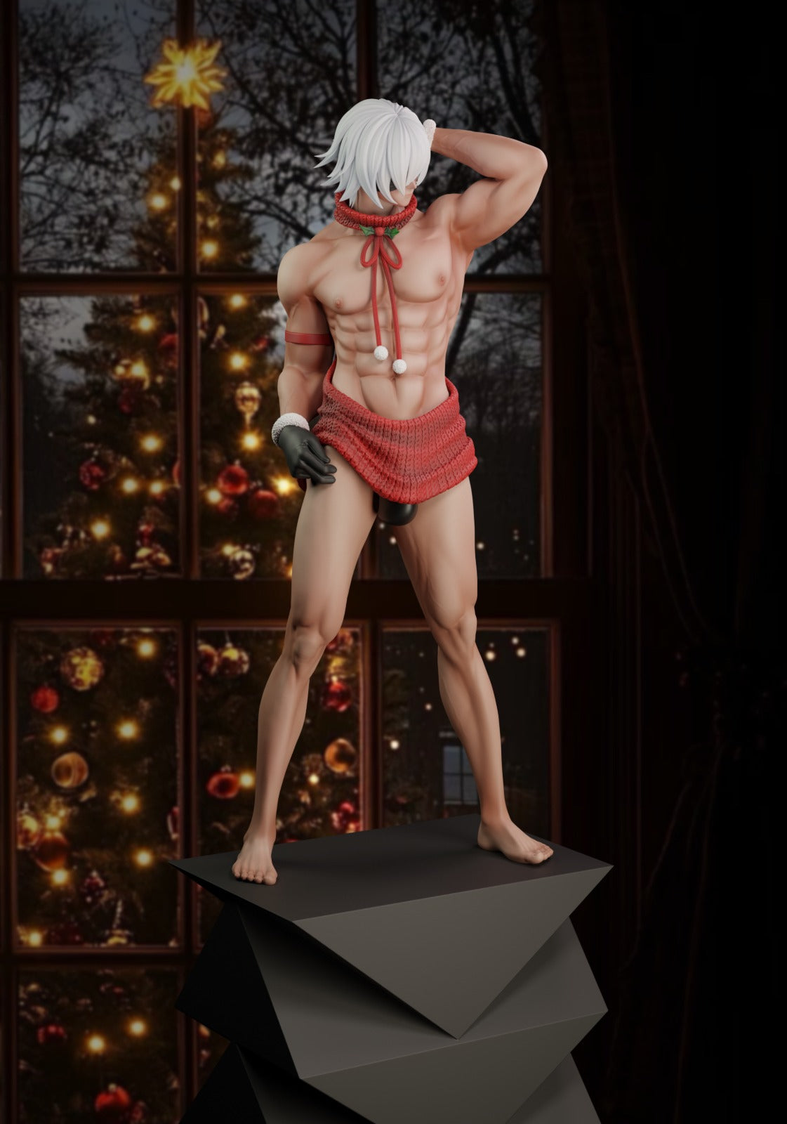 Black Estatuilla NieR: Automata | 2B (Red Sweater Ver.) | Whale Studio | Tienda Anime Navidad | Tico Ofertas