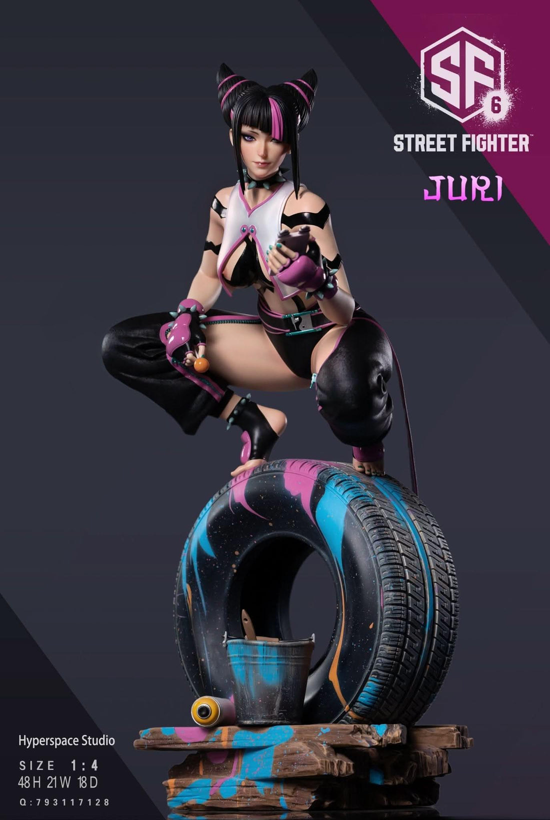 Figura HyperSpace Studio - Street Fighter: Juri (1/4 Scale GK Statue) | Figuras de colección Anime Costa Rica TODO EN ANIME  | Tico ofertas