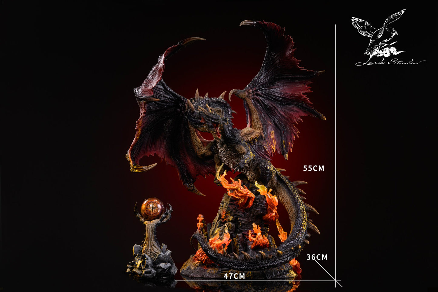 Black Figura MONSTER HUNTER | Black Dragon Fatalis | Lark Studio | LED Edition | Tico Ofertas