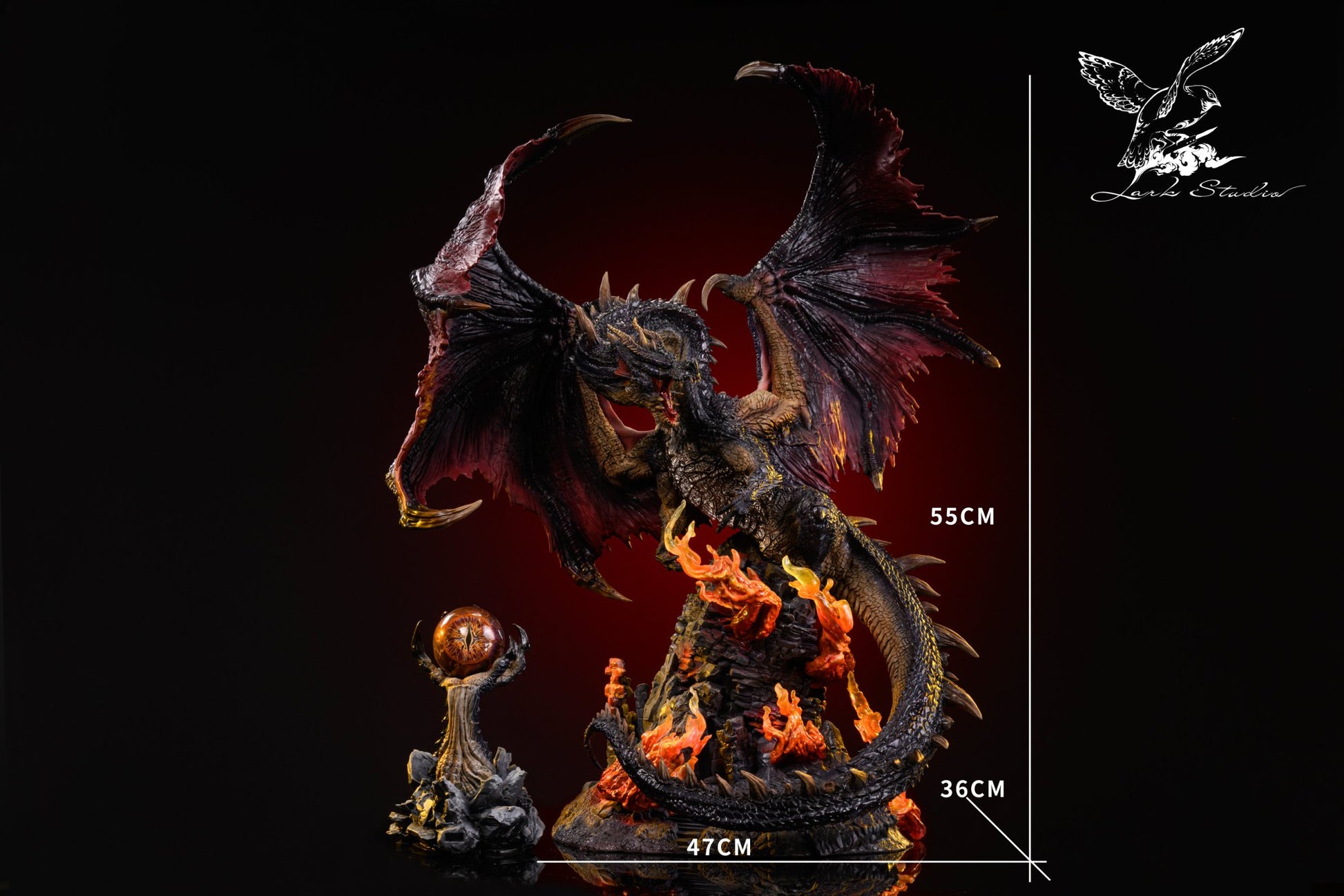Black Figura MONSTER HUNTER | Black Dragon Fatalis | Lark Studio | LED Edition | Tico Ofertas