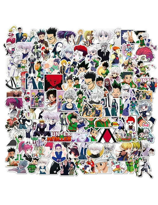 100pcs Pack Hunter Anime Stickers - Tico Ofertas