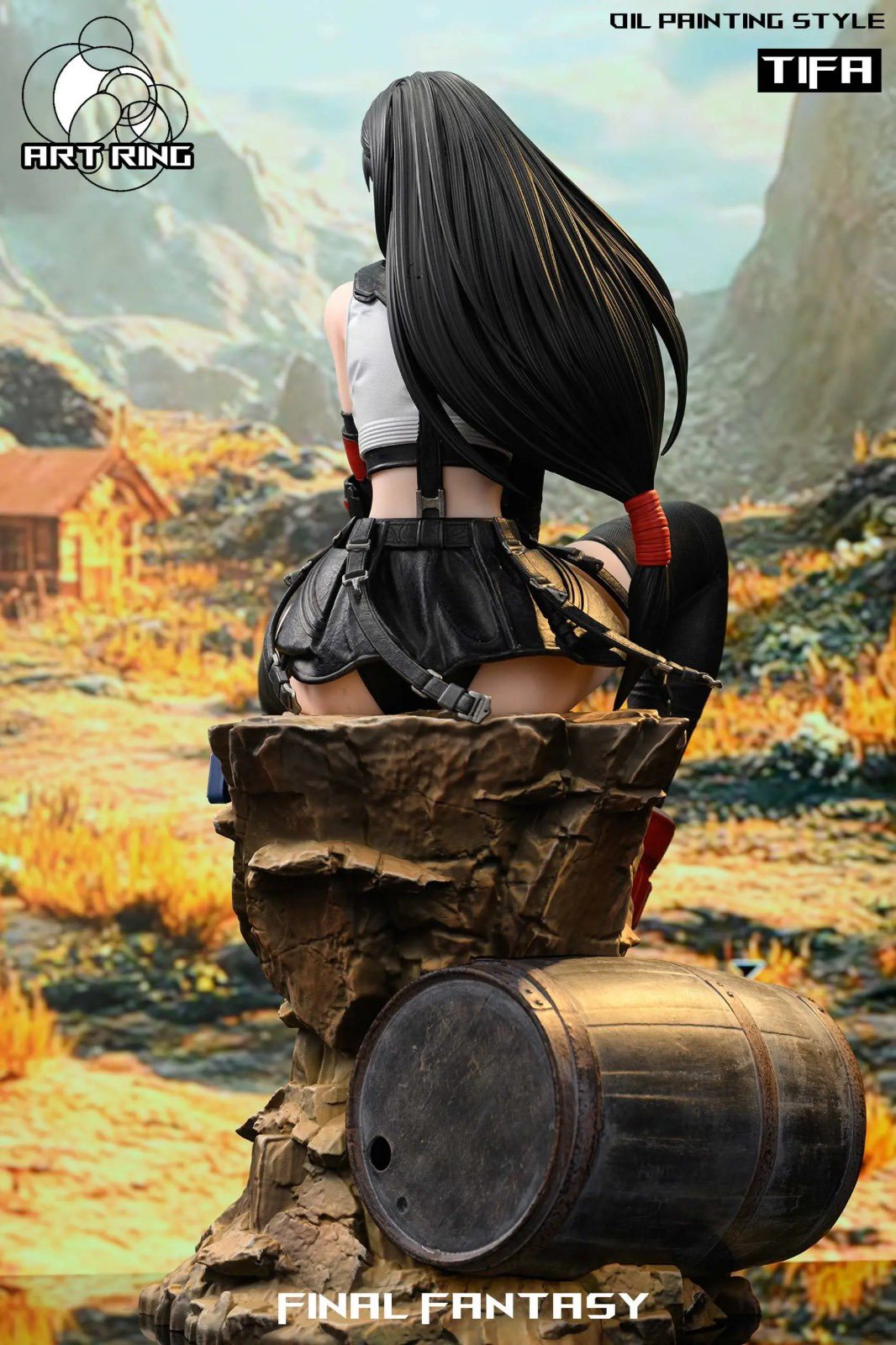 Dark Khaki Estatuilla  Final Fantasy | Tifa Lockhart | ArtBox Studio | Tienda Anime | Tico Ofertas