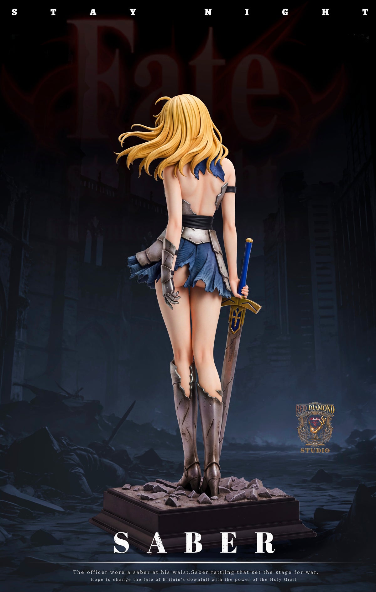 Estatuilla Fate Series | Saber Artoria Pendragon | RED DIAMOND Studio | Tienda Anime | Tico Ofertas