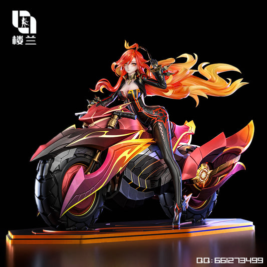 Dark Salmon Estatuilla Genshin Impact | Mavuika | Lou Lan Studio |tienda anime | Tico Ofertas