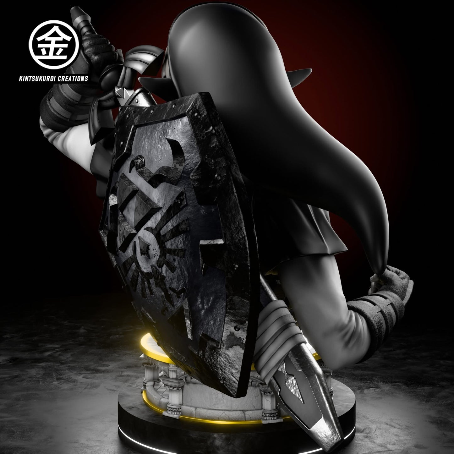 Black Estatuilla The Legend of Zelda | Adult Link & Dark Link | Tienda Anime | Bust 1/2 & 1/1 | Tico Ofertas