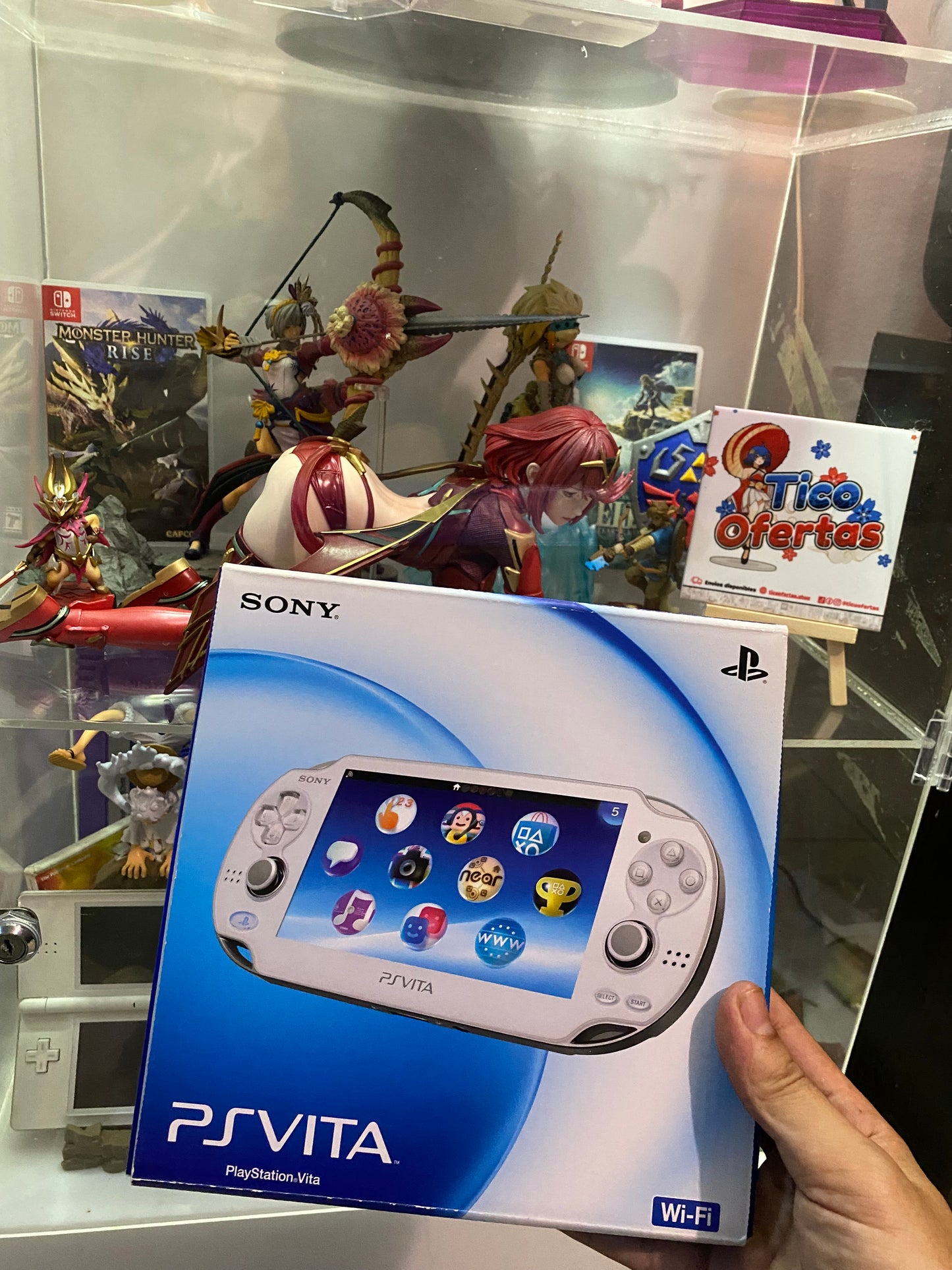 Dark Gray PlayStation Vita PCH‑1000 ZA02 Crystal Blanco