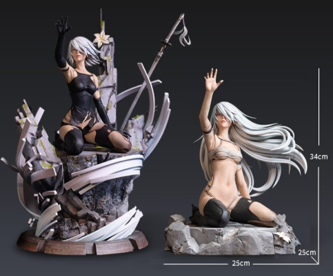 Dark Slate Gray Estatuilla NieR:Automata | A2 | YorHa Studio | Tienda Anime | Tico Ofertas