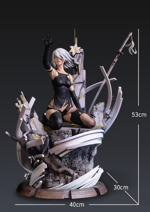Dark Slate Gray Estatuilla NieR:Automata | A2 | YorHa Studio | Tienda Anime | Tico Ofertas