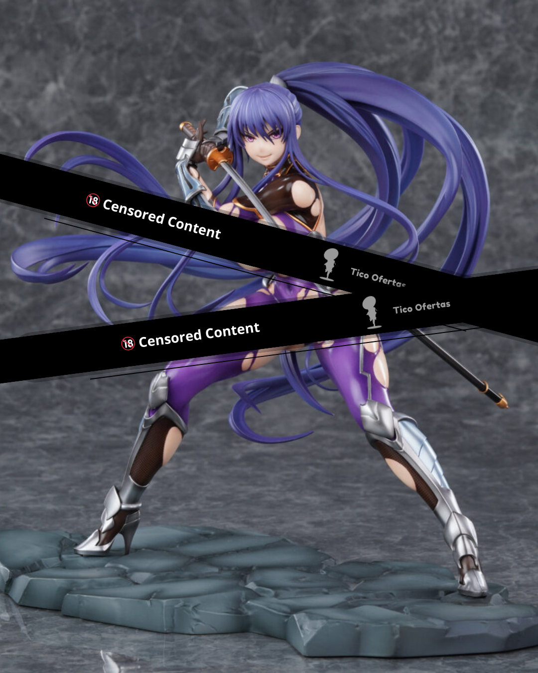 Dark Slate Gray Estatuilla Taimanin Yukikaze 2 | Rinko Akiyama | PURE | Tienda Anime | Tico Ofertas