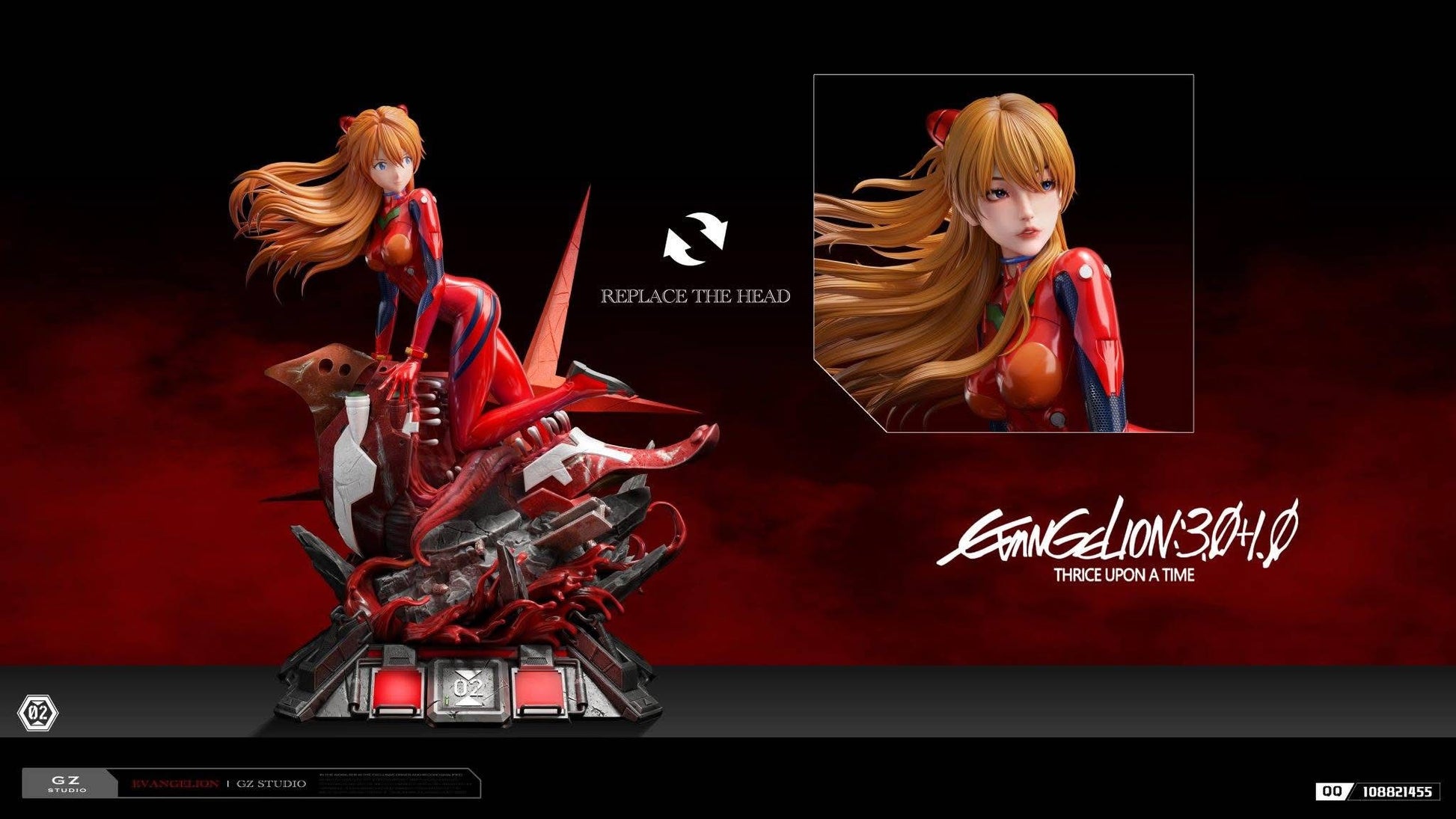 Black Estatuilla Neon Genesis Evangelion | Soryu Asuka Langley | Tienda Anime | Tico Ofertas