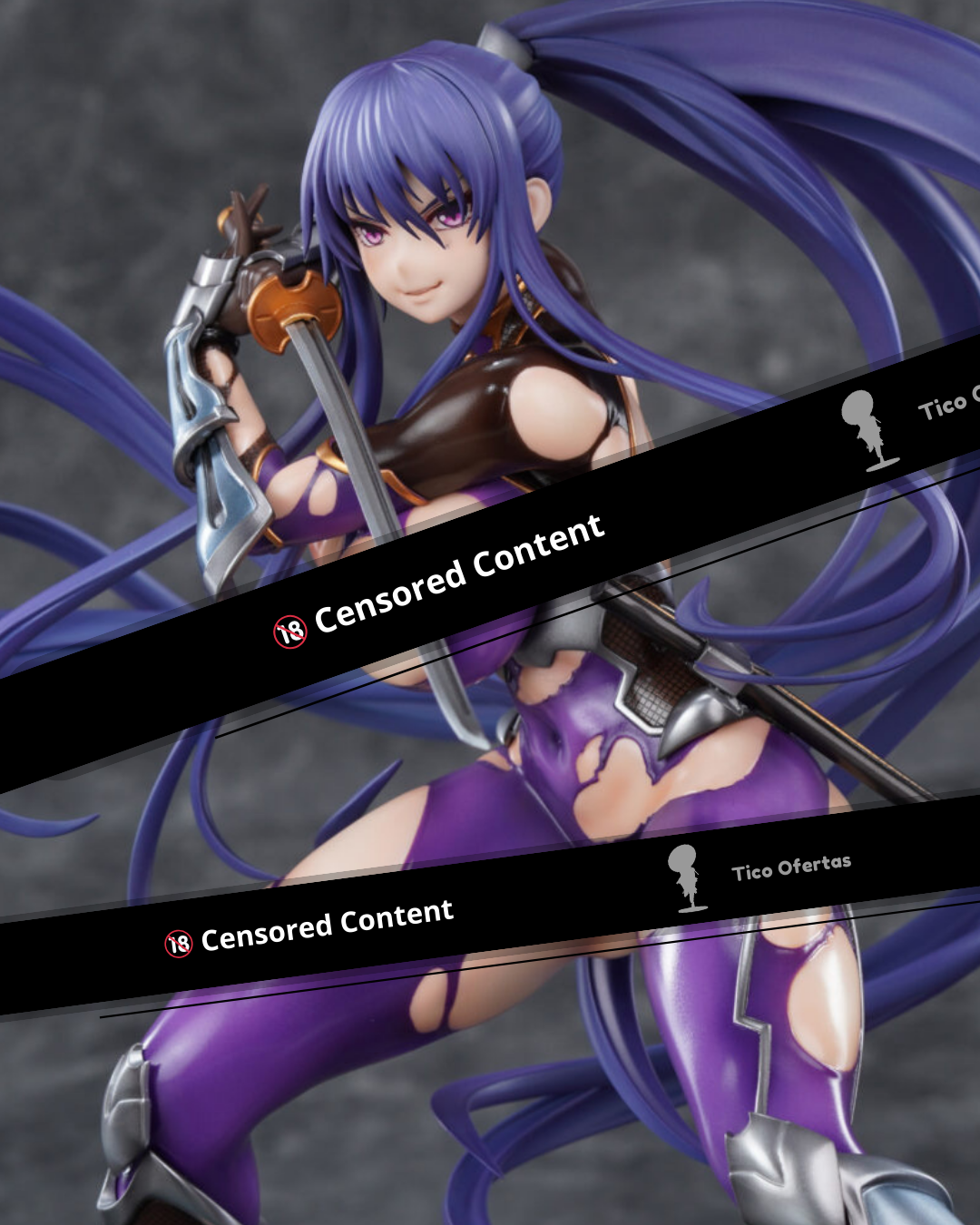 Black Estatuilla Taimanin Yukikaze 2 | Rinko Akiyama | PURE | Tienda Anime | Tico Ofertas