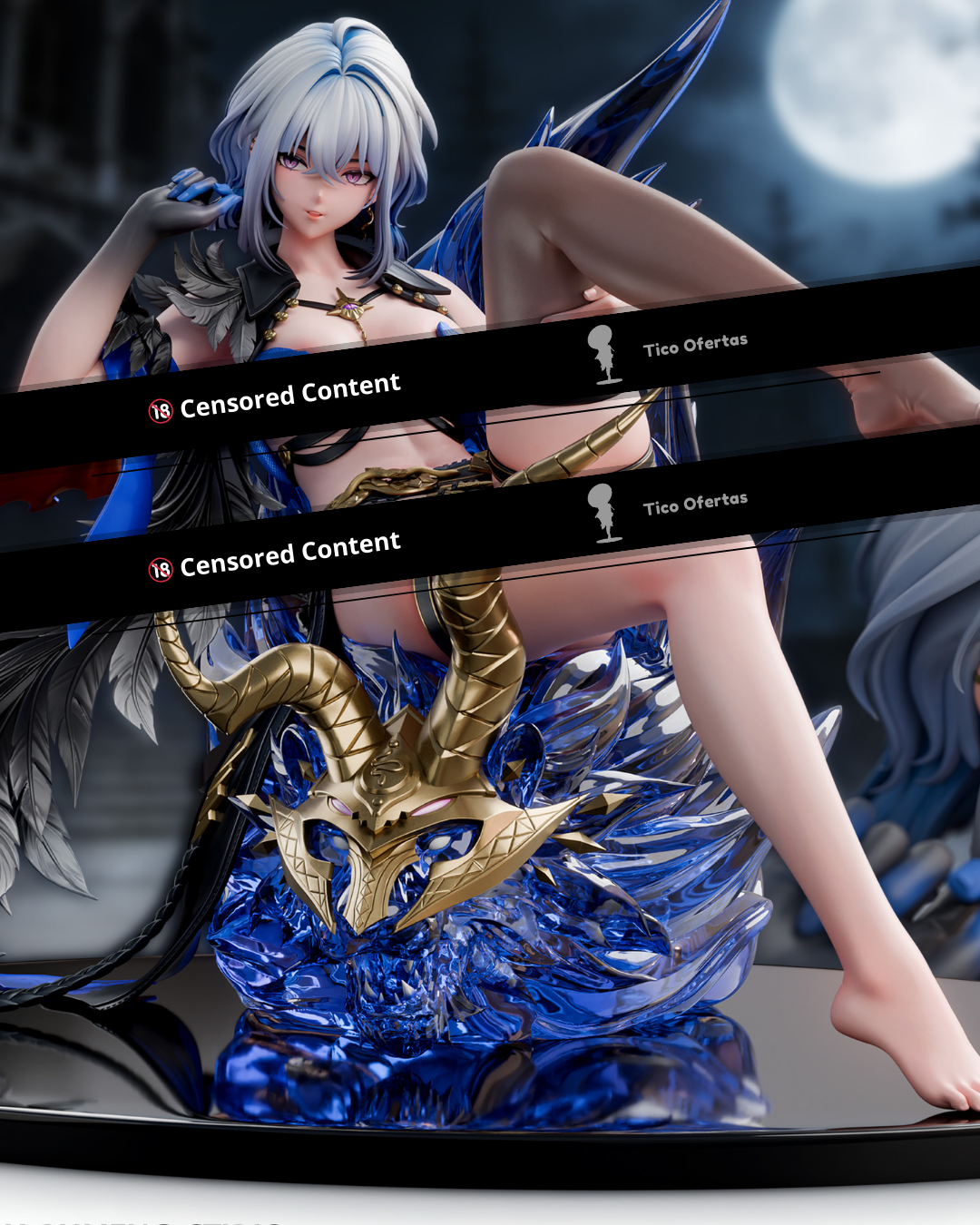 Black Estatuilla Wuthering Waves | Galbrena | Rumeng Studio | Tienda Anime | Tico Ofertas