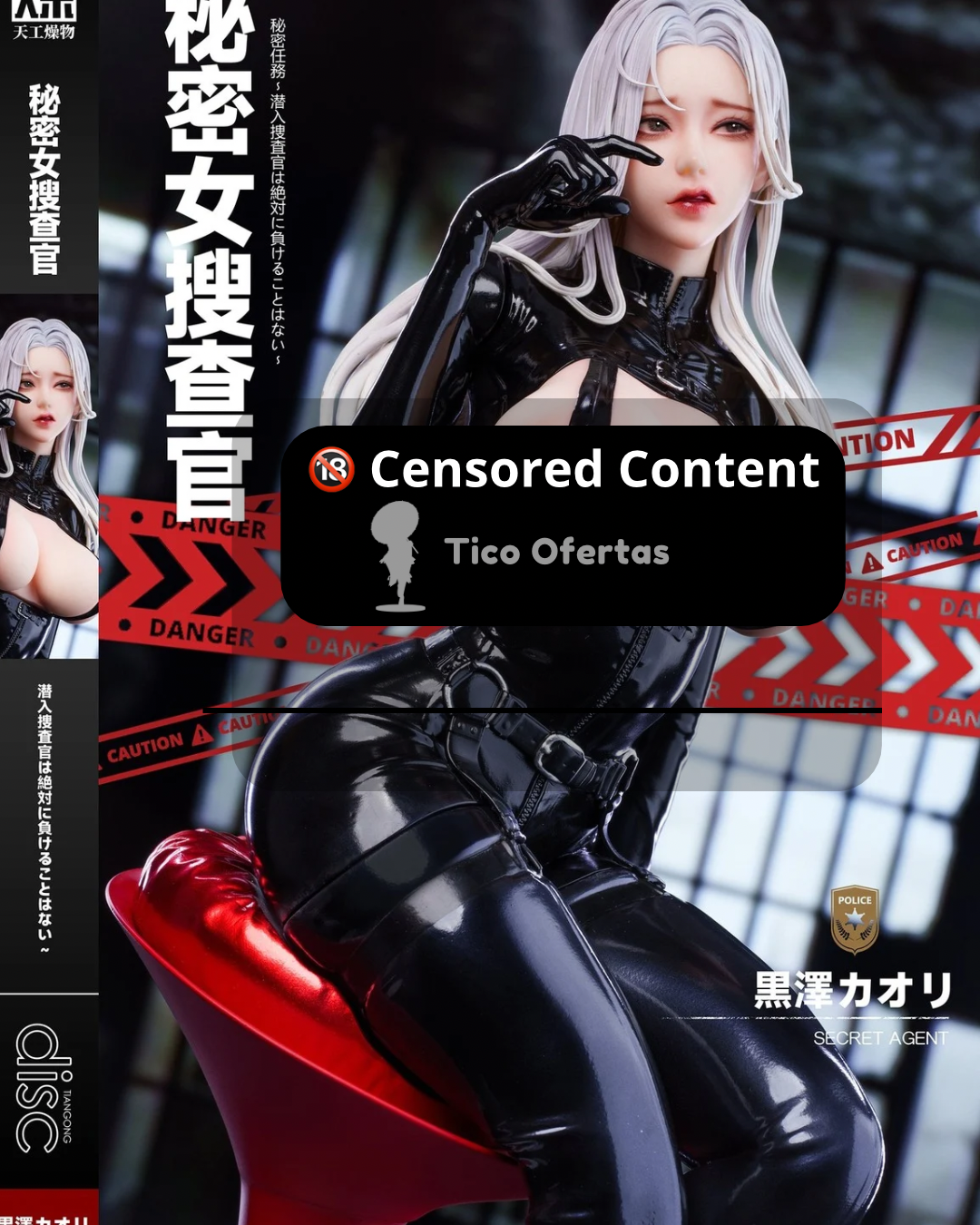 Dark Gray Estatuilla Original Series | Secret Investigator | TGZW Studio | Tienda Anime Costa Rica | Tico Ofertas