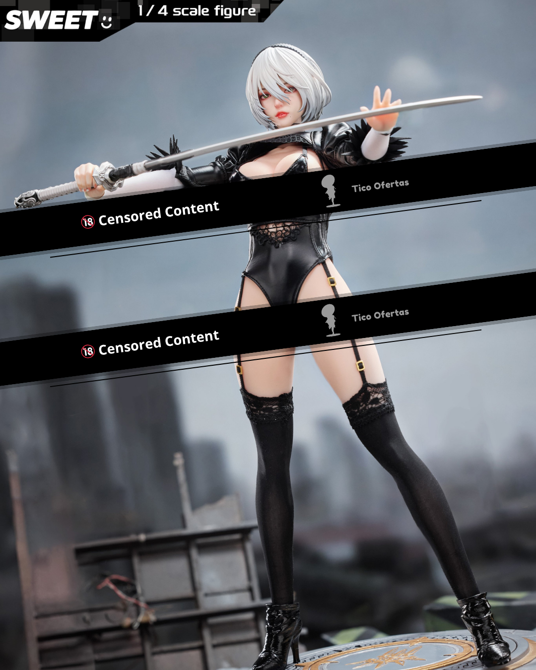 Estatuilla NieR:Automata | YoRHa No.2 Type B (2B) | Sweet Studio | Tienda Anime | Tico Ofertas