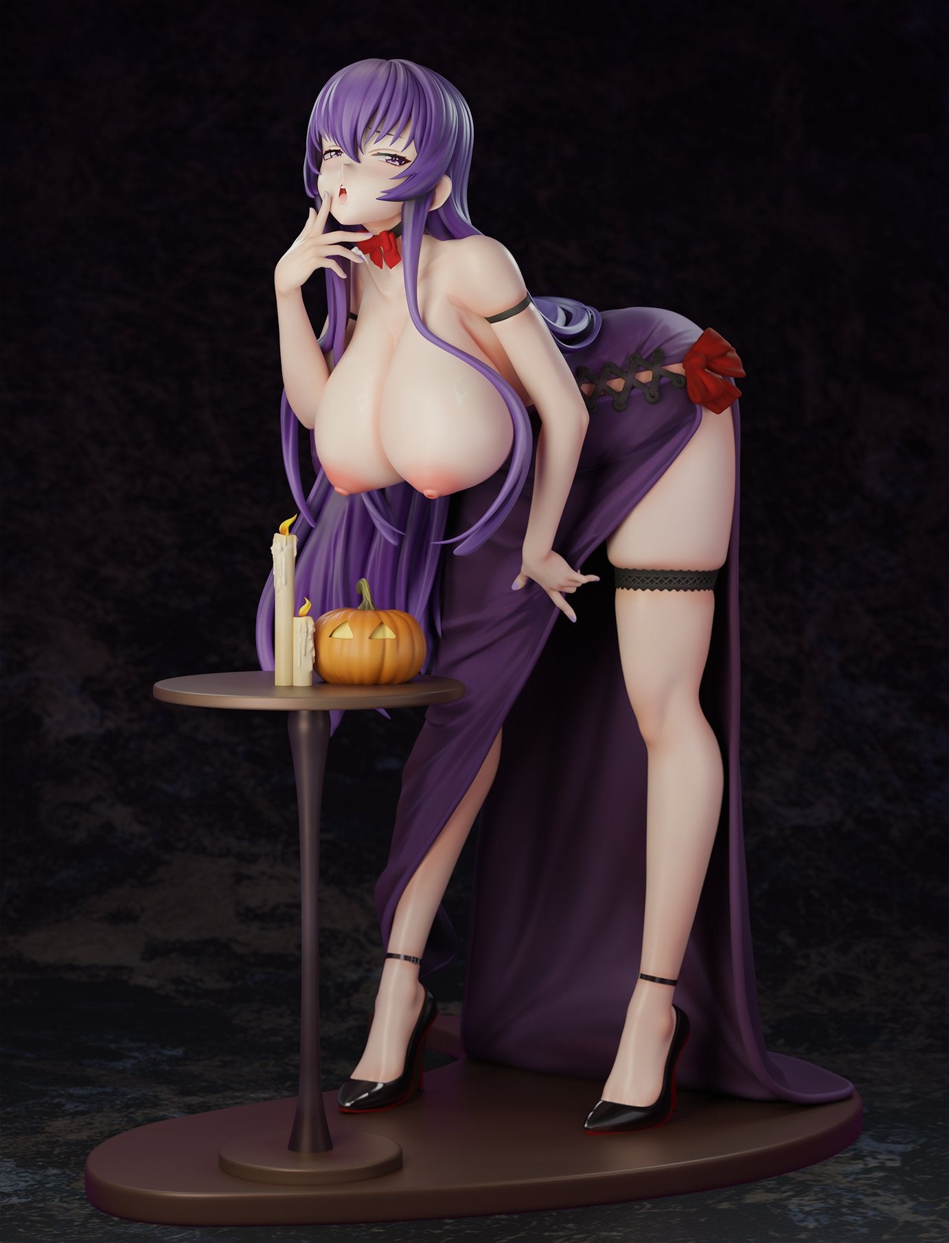 Black Estatuilla Highschool of the Dead | Saeko Busujima Halloween Party | Green Tea Studio | Tienda Anime | Tico Ofertas