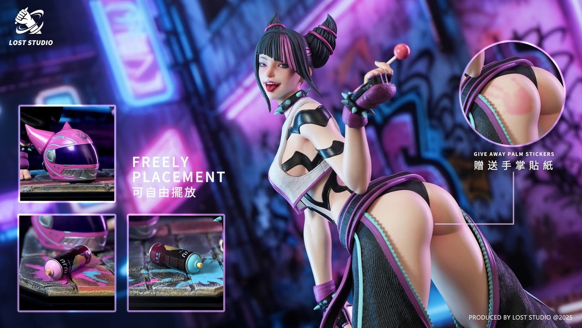 Dark Slate Gray Estatuilla Street Fighter | Han Juri | LOST Studio | Spider Girl Ver. 1/4 | Tico Ofertas