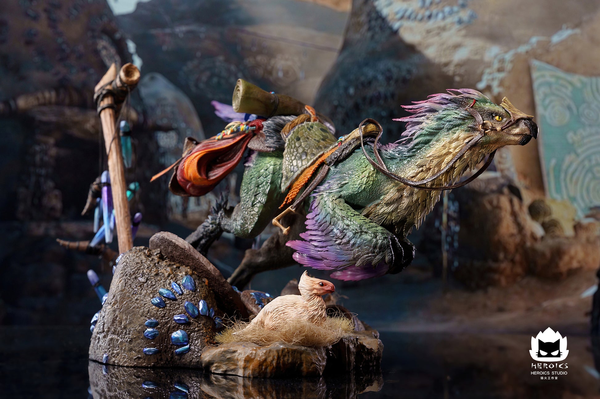 Dark Slate Gray Figura Monster Hunter | Seikret | Heroics Studio | Tienda Anime | Tico Ofertas