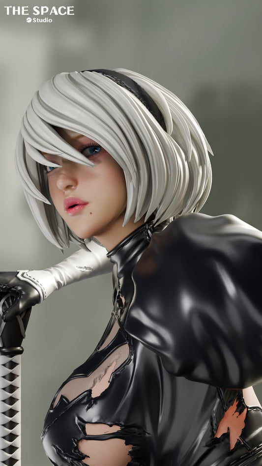 Dim Gray Estatuilla NieR:Automata | 2B Private Customization | Tienda Anime | Tico Ofertas