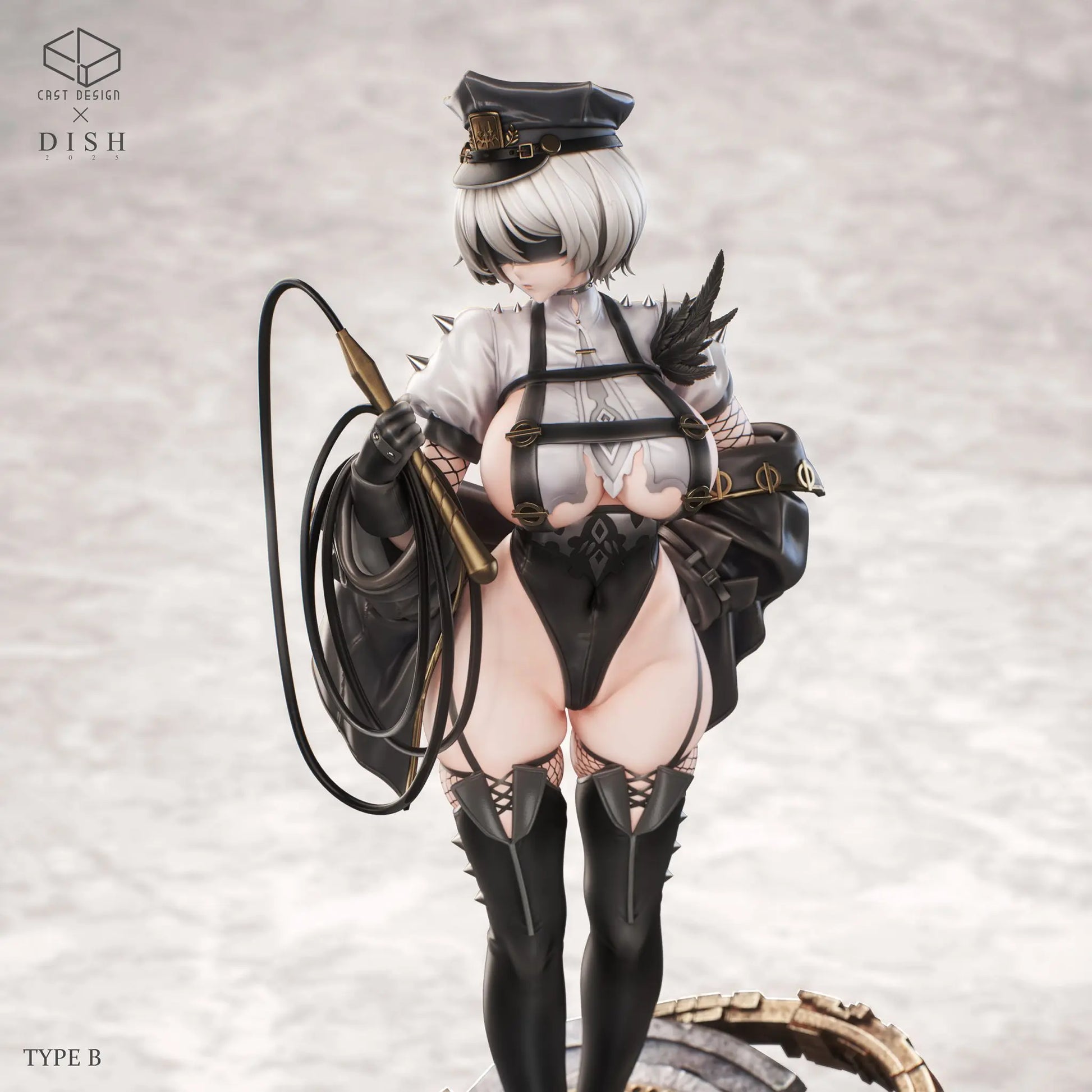Light Gray Estatuilla NieR: Automata | 2B | Cast Design Studio | Instructor No. 6 Ver. | Tico Ofertas