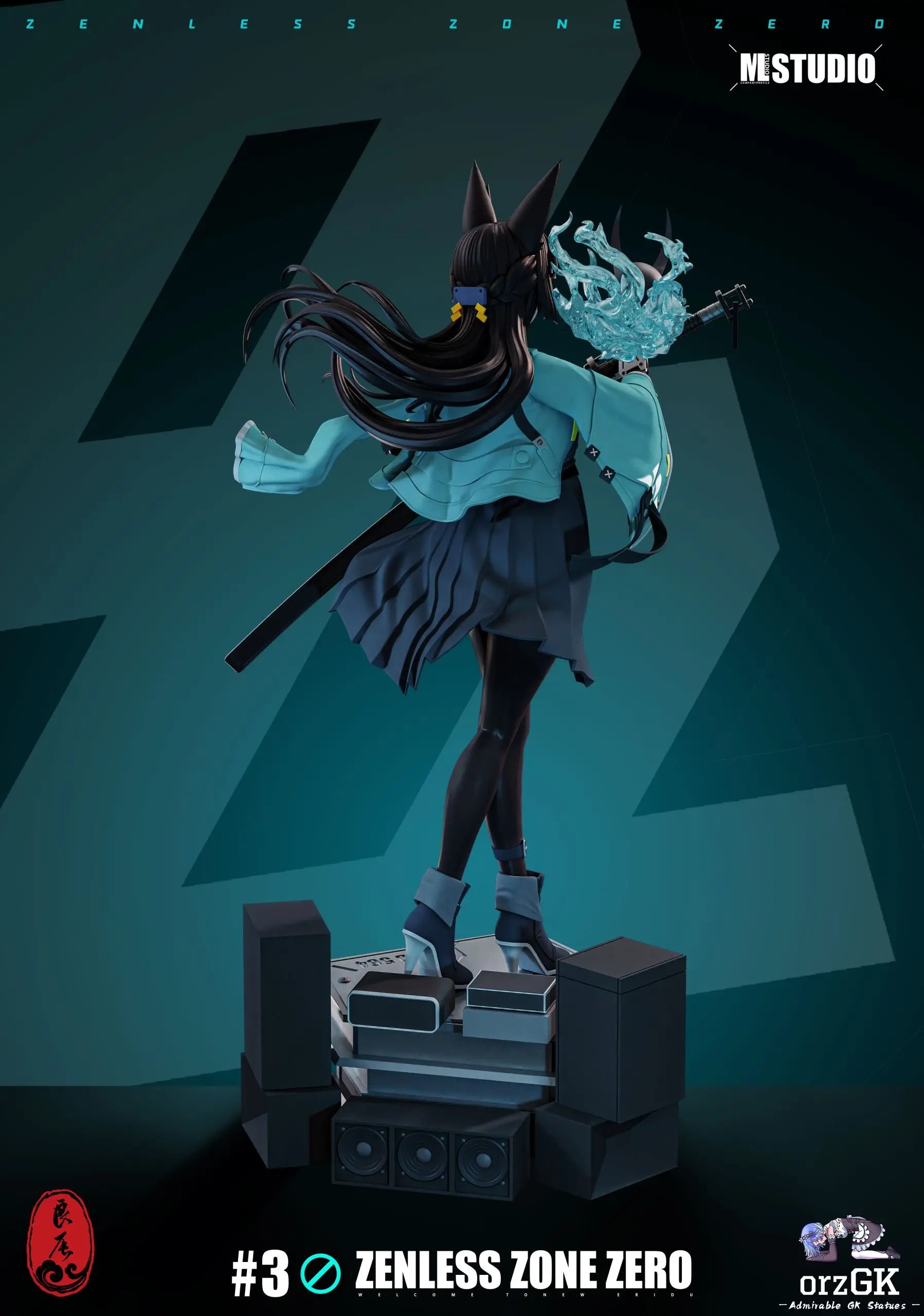 Dark Slate Gray Estatuilla Zenless Zone Zero | Hoshimi Miyabi | ML Studio & LC Studio | Tienda Anime | Tico Ofertas