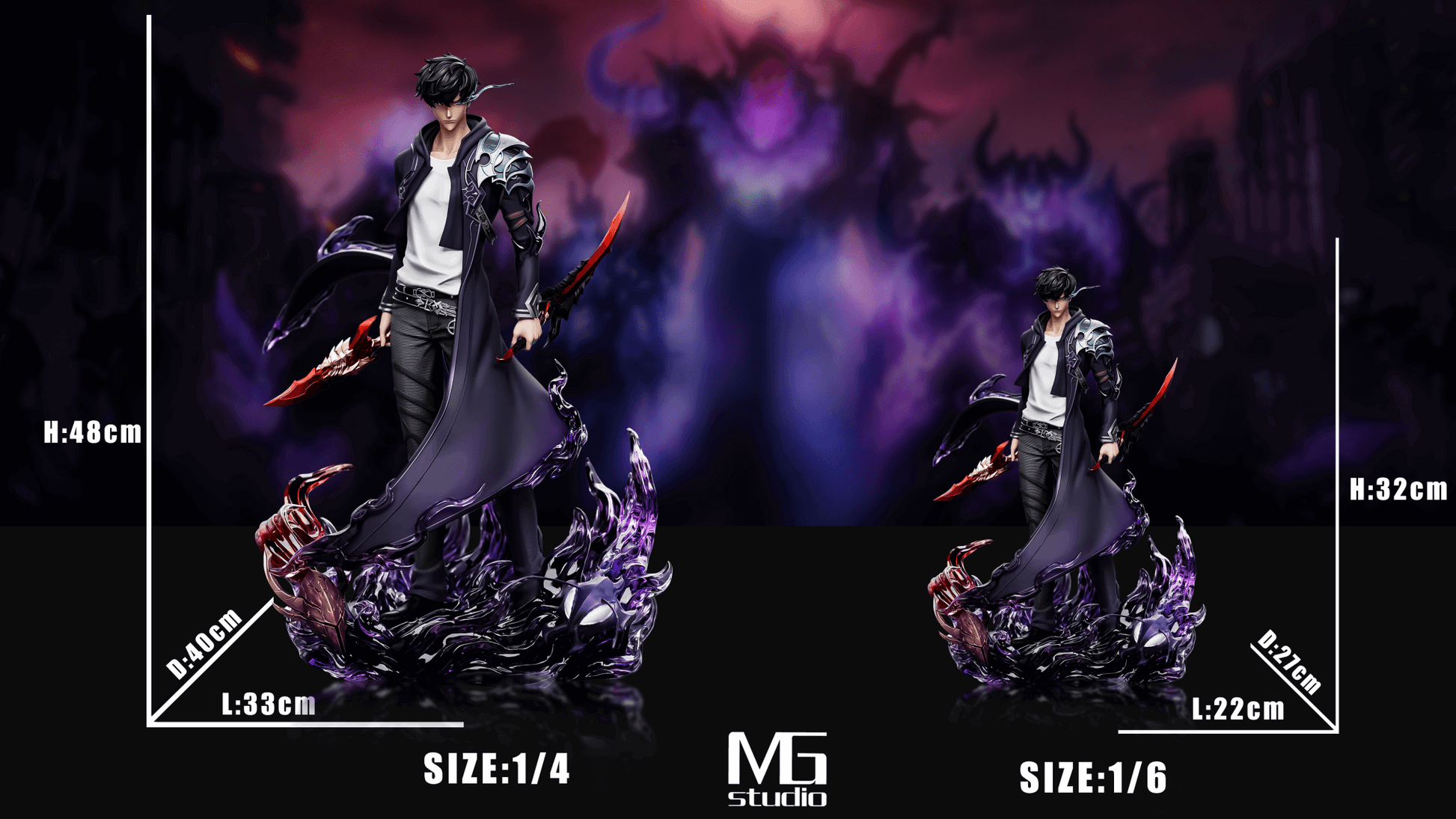 Figura MG Studio - Solo Leveling: Sung Jinwoo (1/6 & 1/4 Scale GK Statue) | Figuras de colección Anime Costa Rica TODO EN ANIME | Tico ofertas - Tico Ofertas 