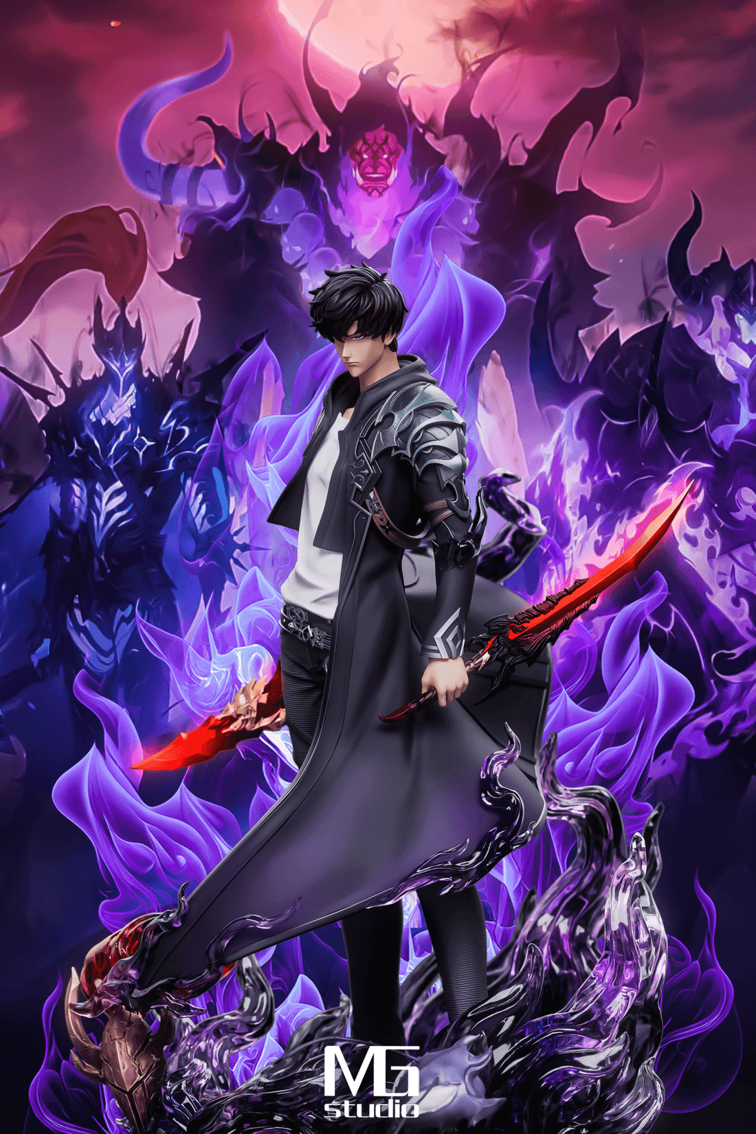 Figura MG Studio - Solo Leveling: Sung Jinwoo (1/6 & 1/4 Scale GK Statue) | Figuras de colección Anime Costa Rica TODO EN ANIME  | Tico ofertas