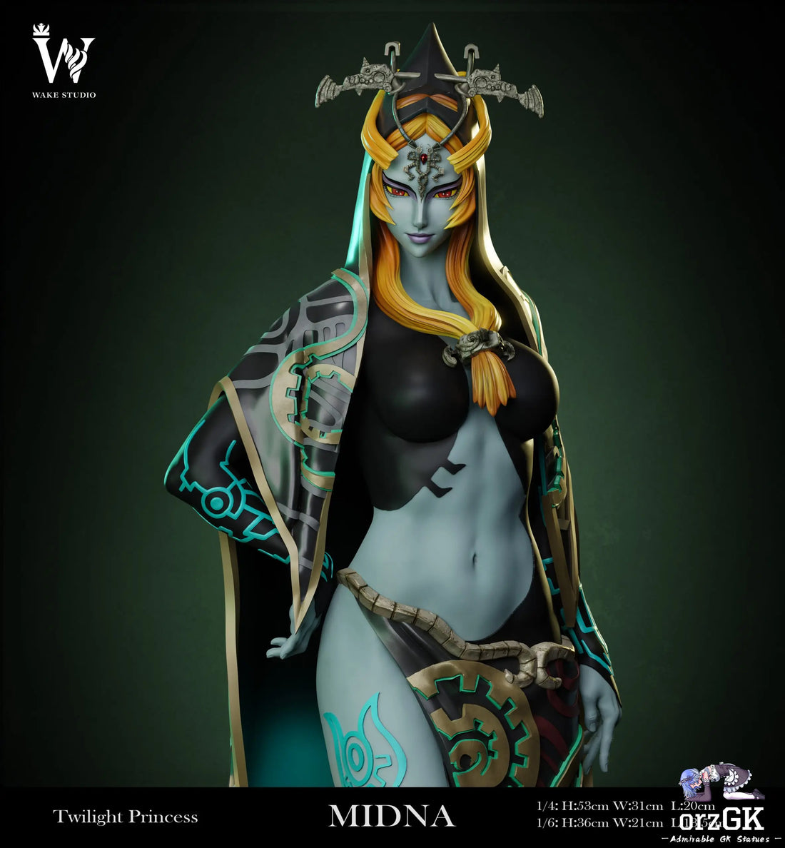 Estatuilla The Legend of Zelda | Midna (Adult Form) | Wake Studio | Tienda Anime | Tico Ofertas