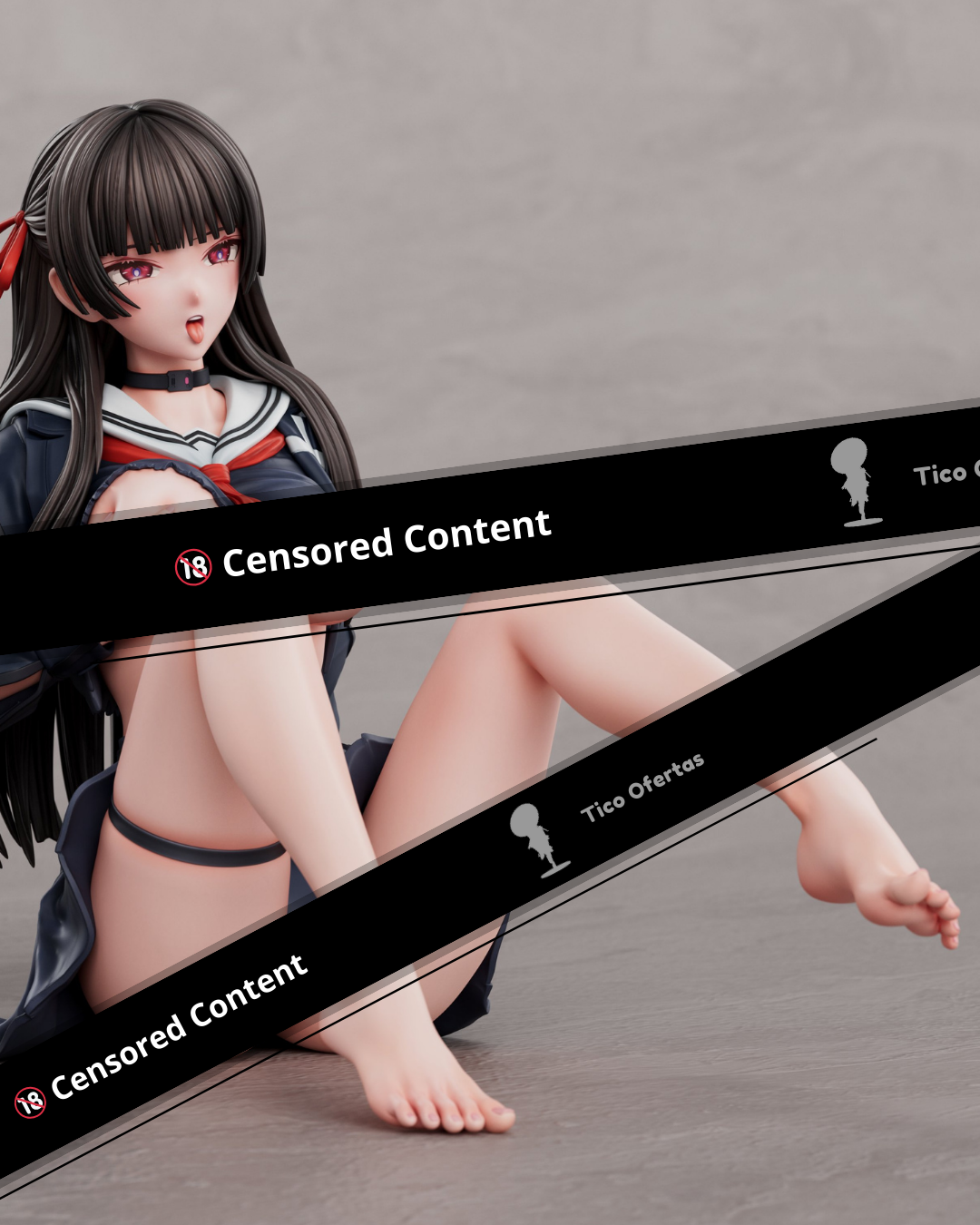 Black Estatuilla Wuthering Waves | Kuchiba Chisa | Strange Thief Studio | Tienda Anime | Tico Ofertas