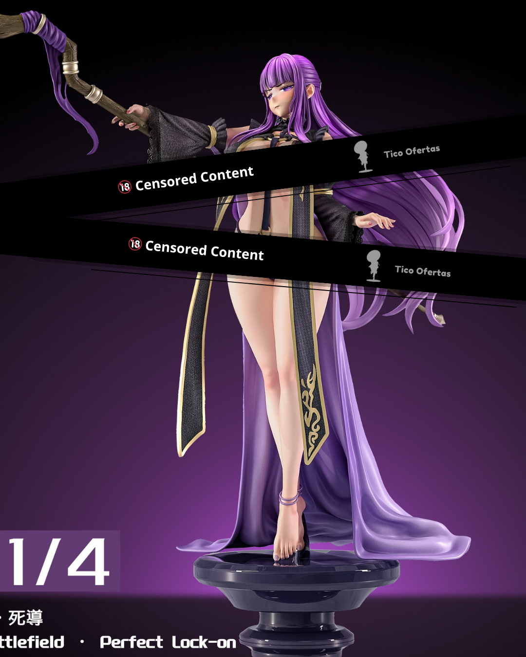 Black Estatuilla Frieren: Beyond Journey’s End | Fern | Last Work Studio | Tienda Figuras Anime Costa Rica | Tico Ofertas