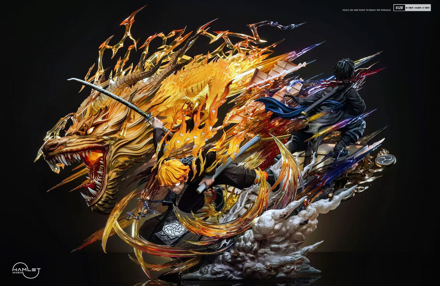 Dark Khaki Estatuilla Demon Slayer | Zenitsu Agatsuma | Hamlet Studio | Tienda Anime | Tico Ofertas