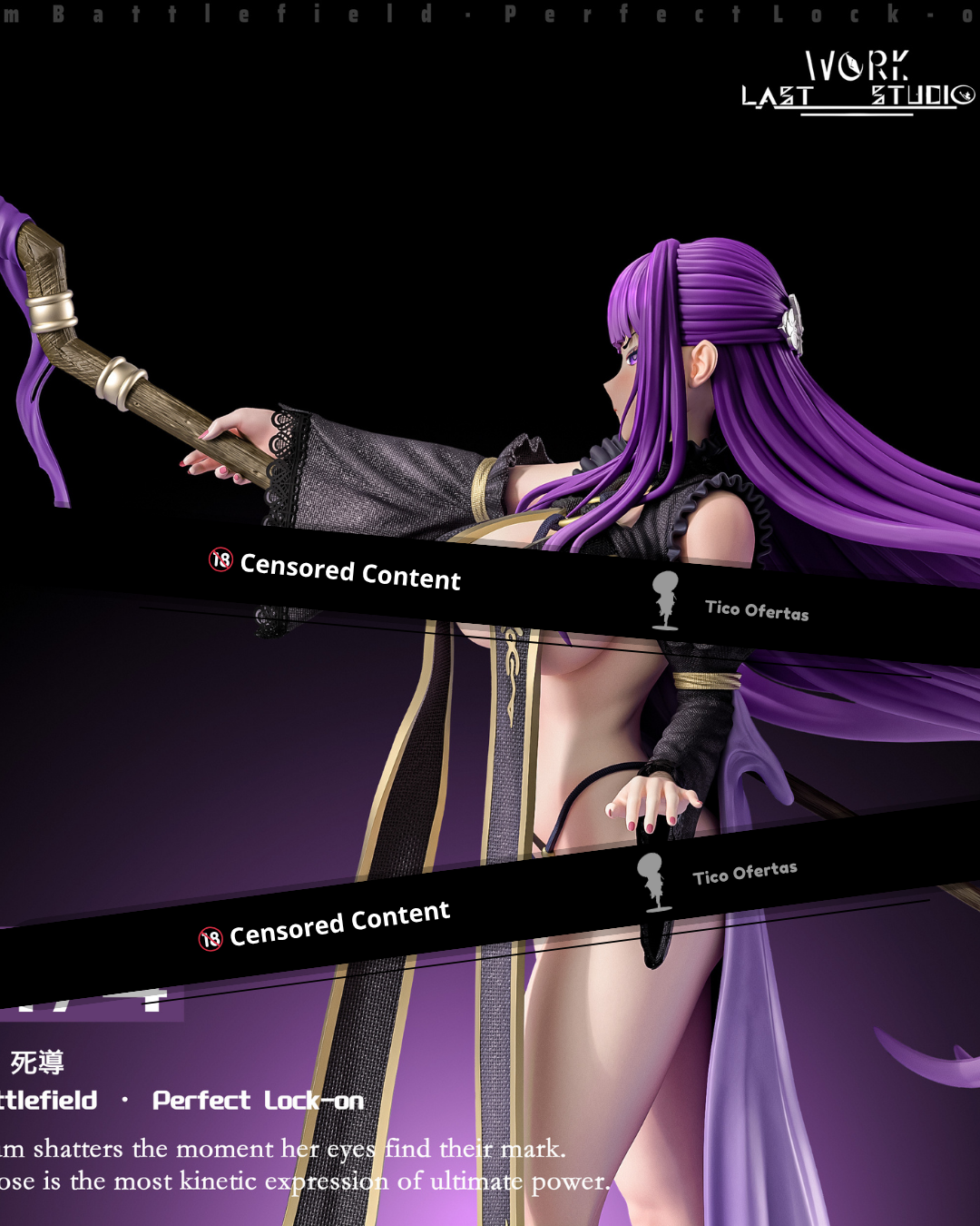 Rosy Brown Estatuilla Frieren: Beyond Journey’s End | Fern | Last Work Studio | Tienda Figuras Anime Costa Rica | Tico Ofertas