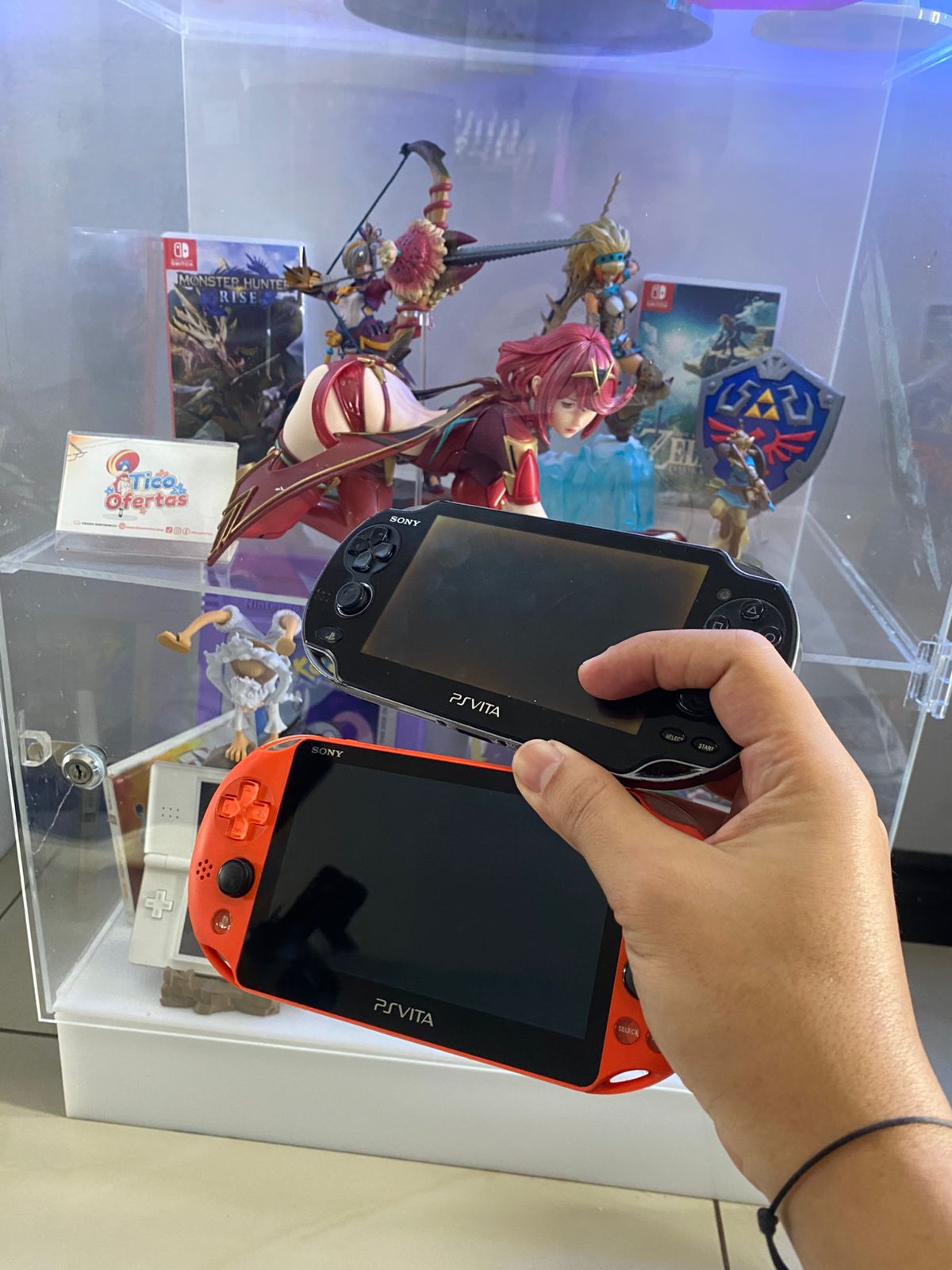 Dark Gray PS Vita Slim y PS Vita Fat OLED – Consolas Portátiles en Excelente Estado