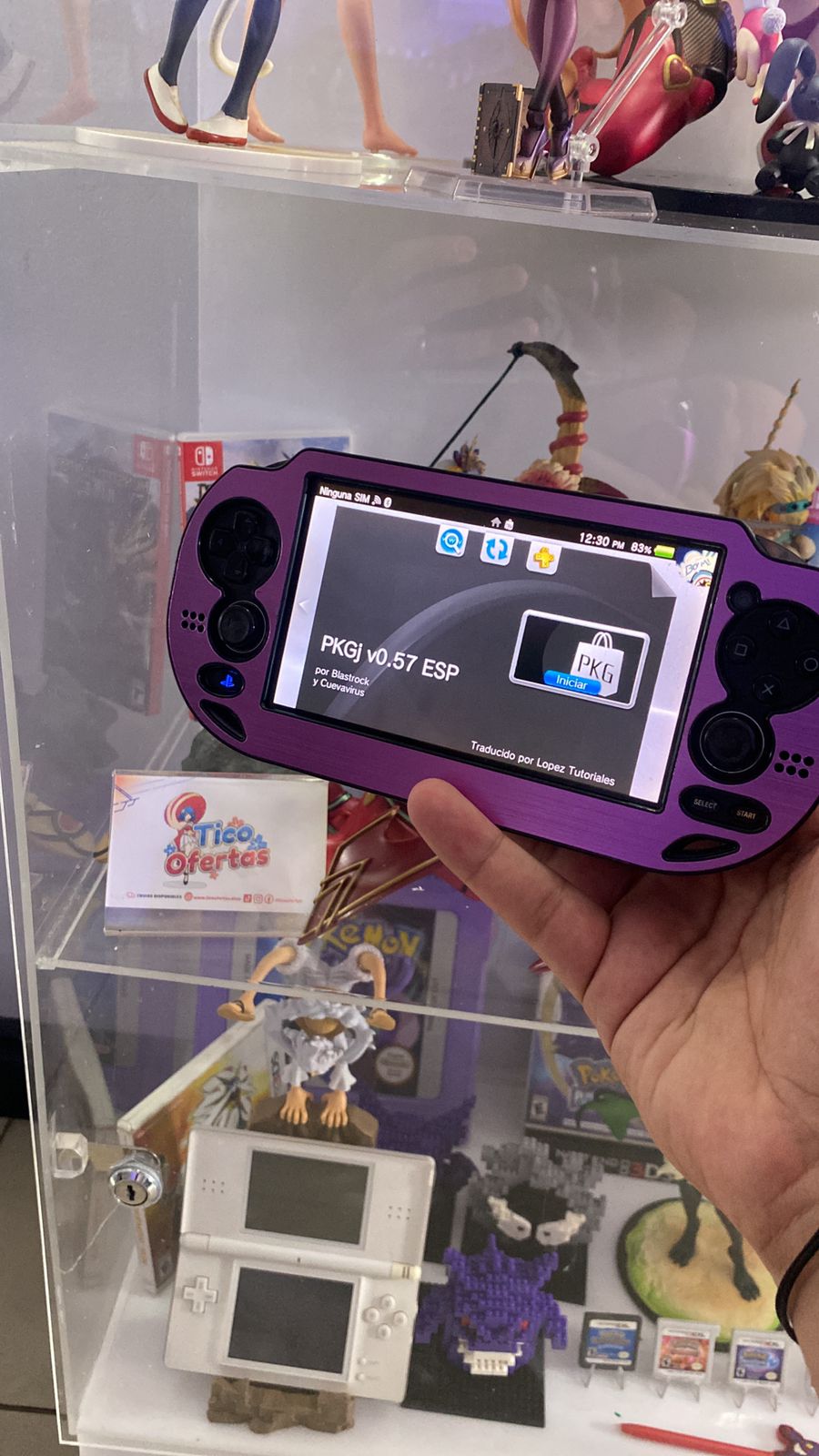 Light Slate Gray PS Vita Slim y PS Vita Fat OLED – Consolas Portátiles en Excelente Estado