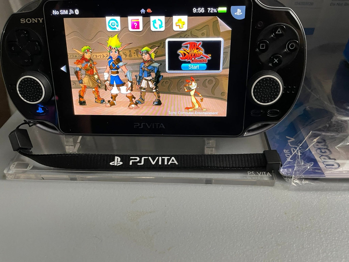 Dark Slate Gray PS Vita OLED 3G Blanca y Negra – 256GB modificada con accesorios completos