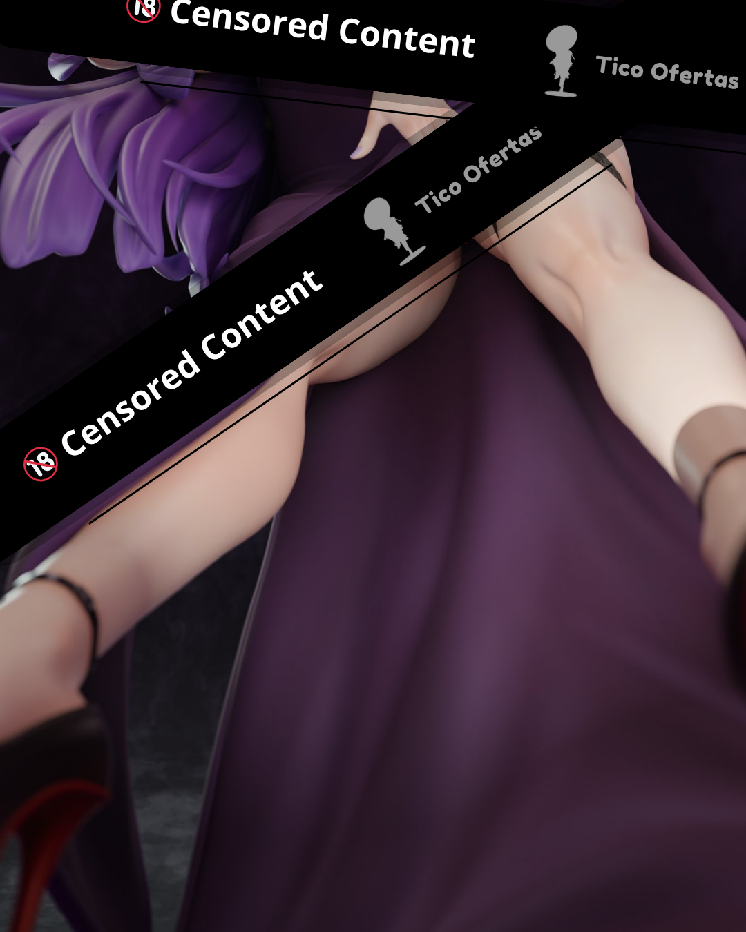 Black Estatuilla Highschool of the Dead | Saeko Busujima Halloween Party | Green Tea Studio | Tienda Anime | Tico Ofertas