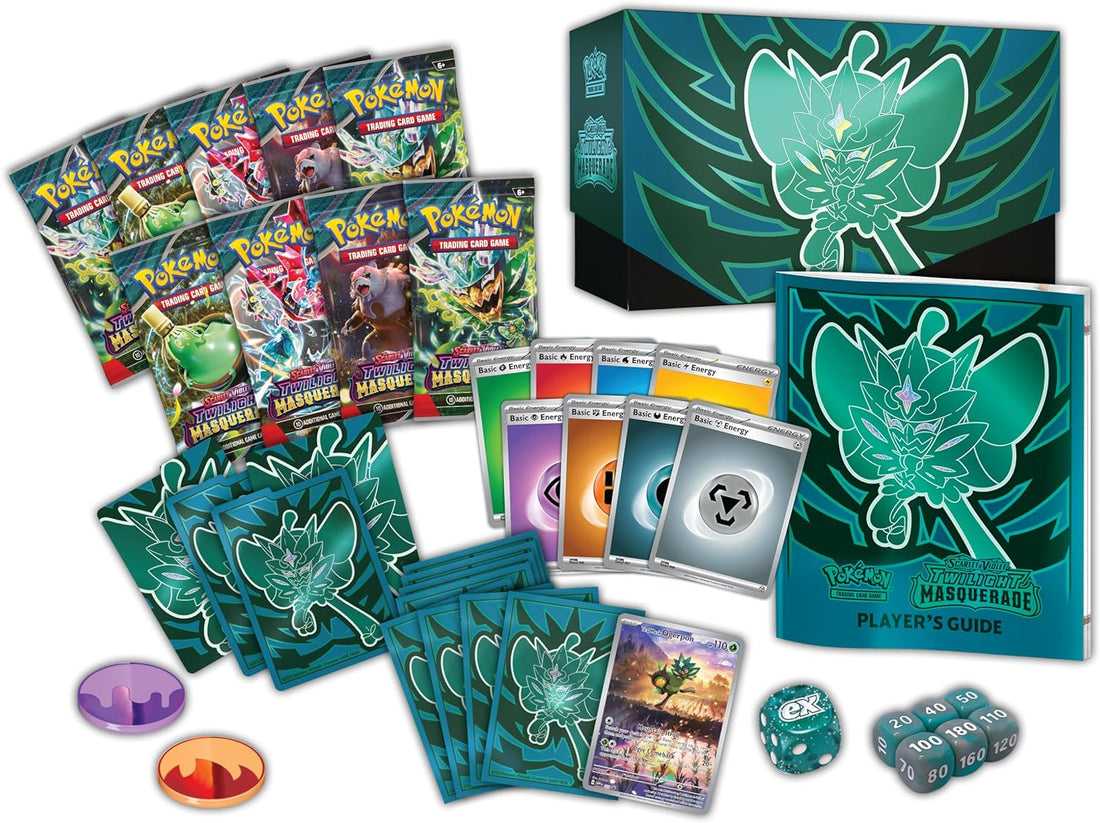 Pokémon TCG | Elite Trainer Box Twilight Masquerade | Teal Mask Ogerpon Edition | Tico Ofertas Costa Rica