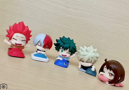 Gray Estatuilla My Hero Academia | Set de 5 Mini Figuras - Gachapon Onemutan | tienda anime| Tico Ofertas