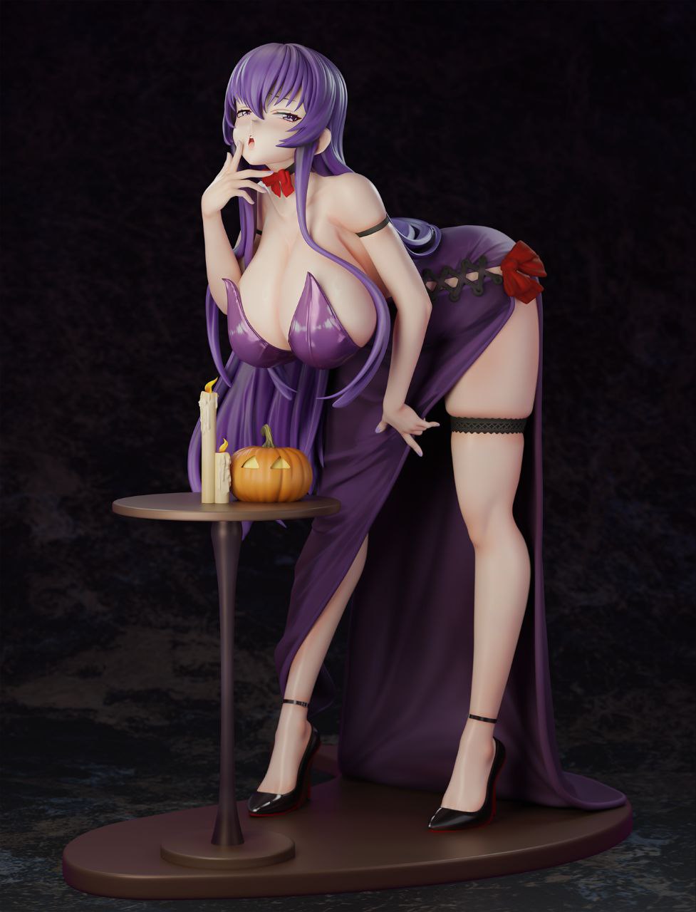 Black Estatuilla Highschool of the Dead | Saeko Busujima Halloween Party | Green Tea Studio | Tienda Anime | Tico Ofertas