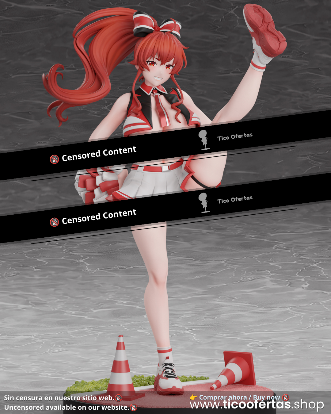 Estatuilla Mushoku Tensei: Jobless Reincarnation | Eris Boreas Greyrat | CROWN Studio | Tienda Anime | Tico Ofertas