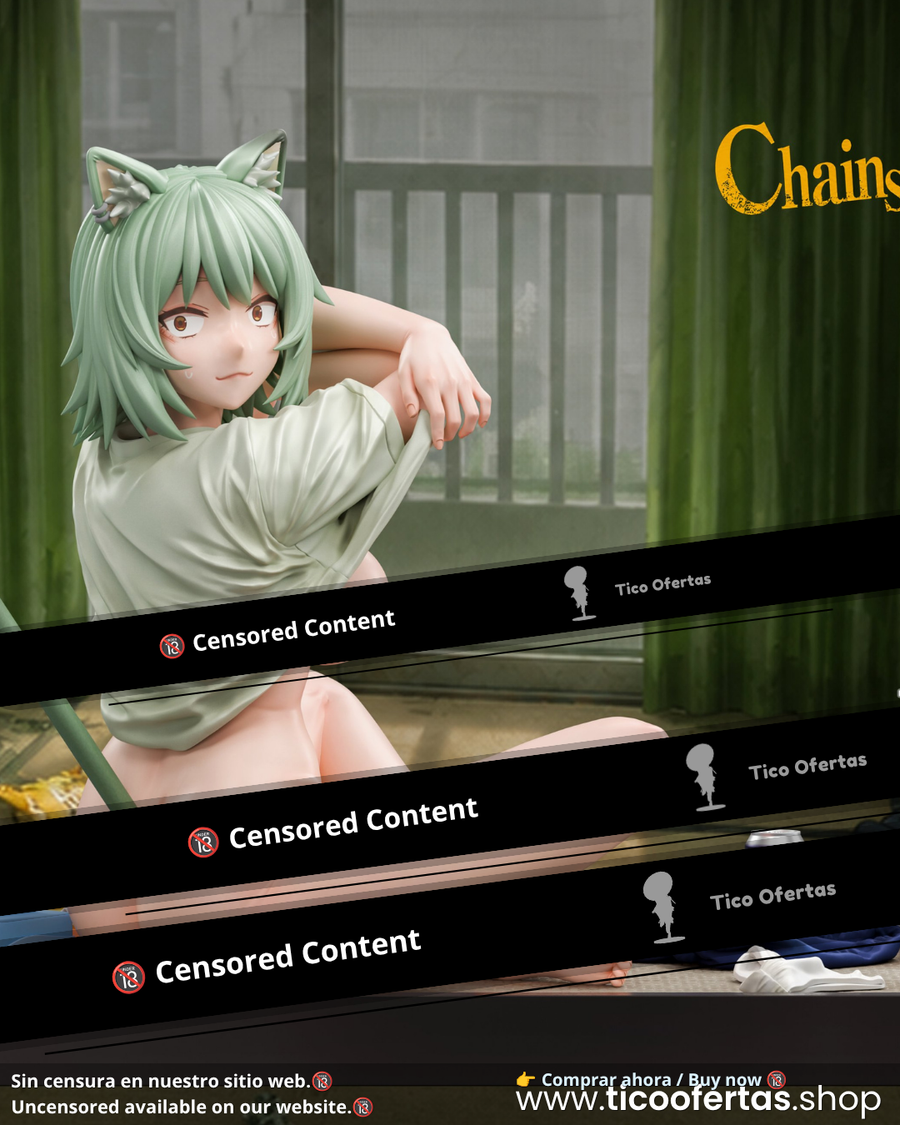 Estatuilla Chainsmoker Cat X Bakemonogatari | Yaniko Satou X Black Hanekawa | Hero Goblin Studio | Tienda Anime | Tico Ofertas