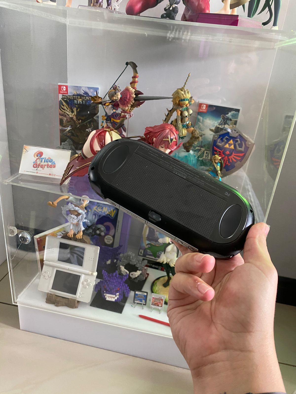 Dark Gray PS Vita Slim y PS Vita Fat OLED – Consolas Portátiles en Excelente Estado