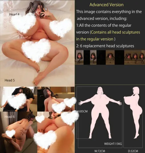 Dark Slate Gray Sex Dolls Artist Design | Fumiko Kujo | Sir Rouge | 1/2 Silicone Doll | Tico Ofertas