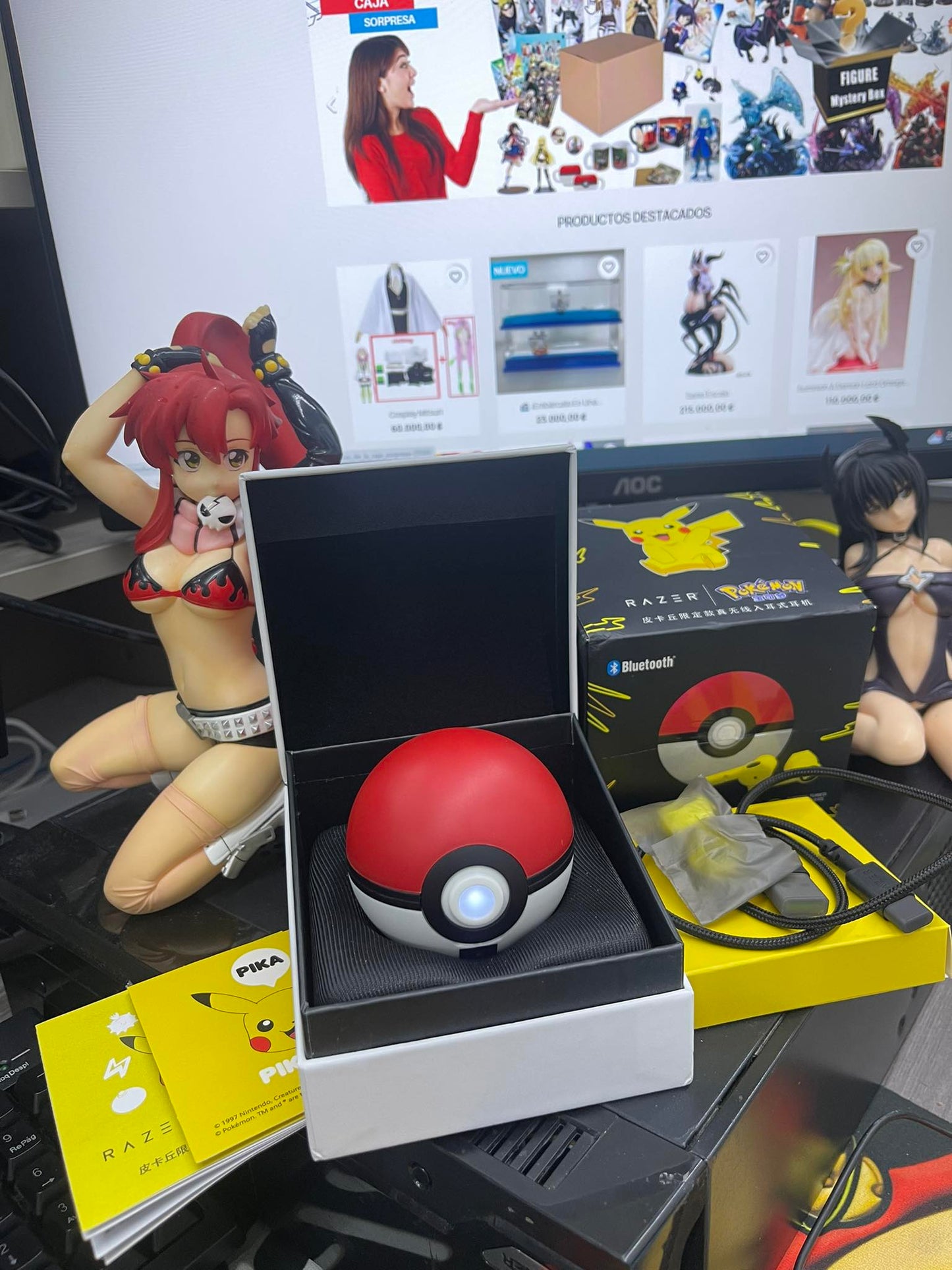 Audifonos Inalámbricos Razer Pokémon Pikachu - Bluetooth TWS con Diseño Pokeball | Tienda Anime Costa Rica - Tico Ofertas