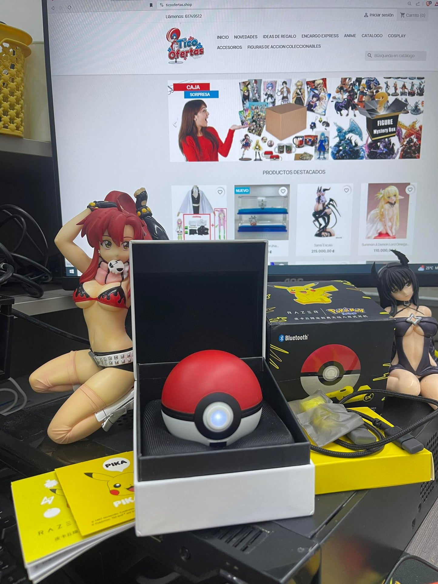 Audifonos Inalámbricos Razer Pokémon Pikachu - Bluetooth TWS con Diseño Pokeball | Tienda Anime Costa Rica - Tico Ofertas