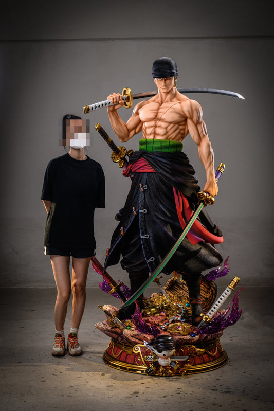 Dark Slate Gray Estatuilla One Piece | Roronoa Zoro | LX Studio | Estatua Life-Size 1/1 | Tienda Anime Tico Ofertas