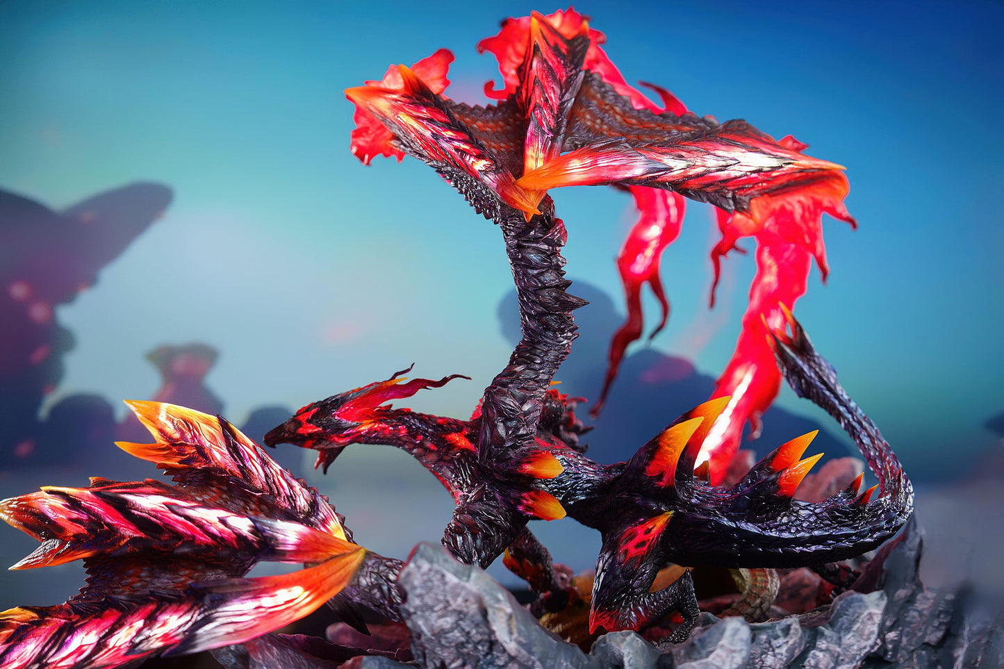 Steel Blue Figura Monster Hunter | Valstrax | Dragon Frontier Studio | Edición LED | Tico Ofertas