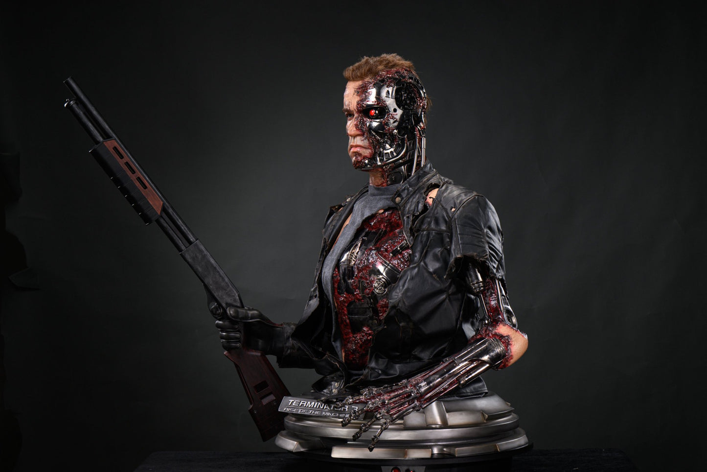 Black Estatuilla The Terminator | T-850 – Life Size Bust | Inner Studio | Tico Ofertas