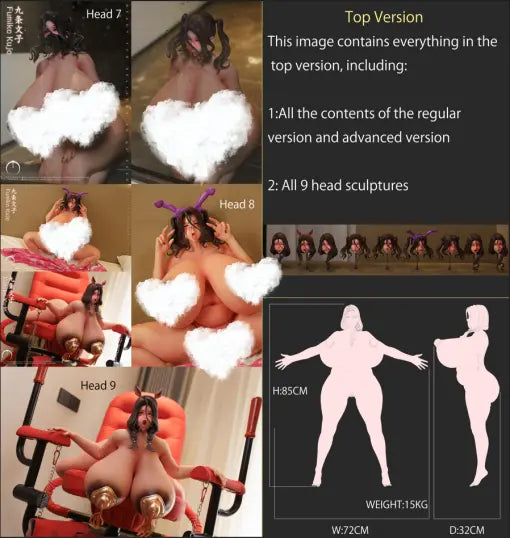 Dark Slate Gray Sex Dolls Artist Design | Fumiko Kujo | Sir Rouge | 1/2 Silicone Doll | Tico Ofertas