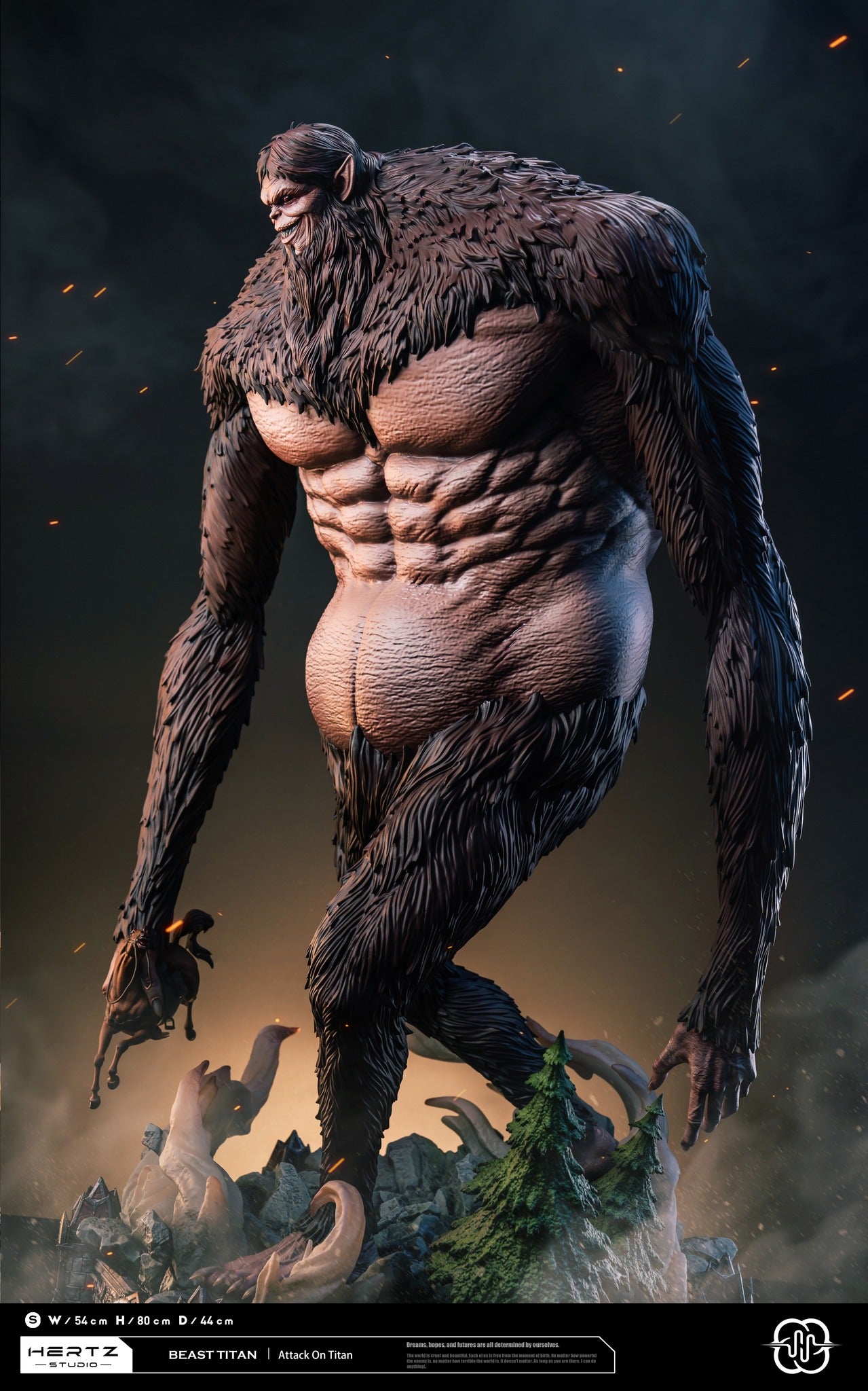 Descubre la Imponente Figura de Zeke Jaeger - Beast Titan de Hertz Studio | Figuras Anime Costa Rica, Inspirada en Attack on Titan