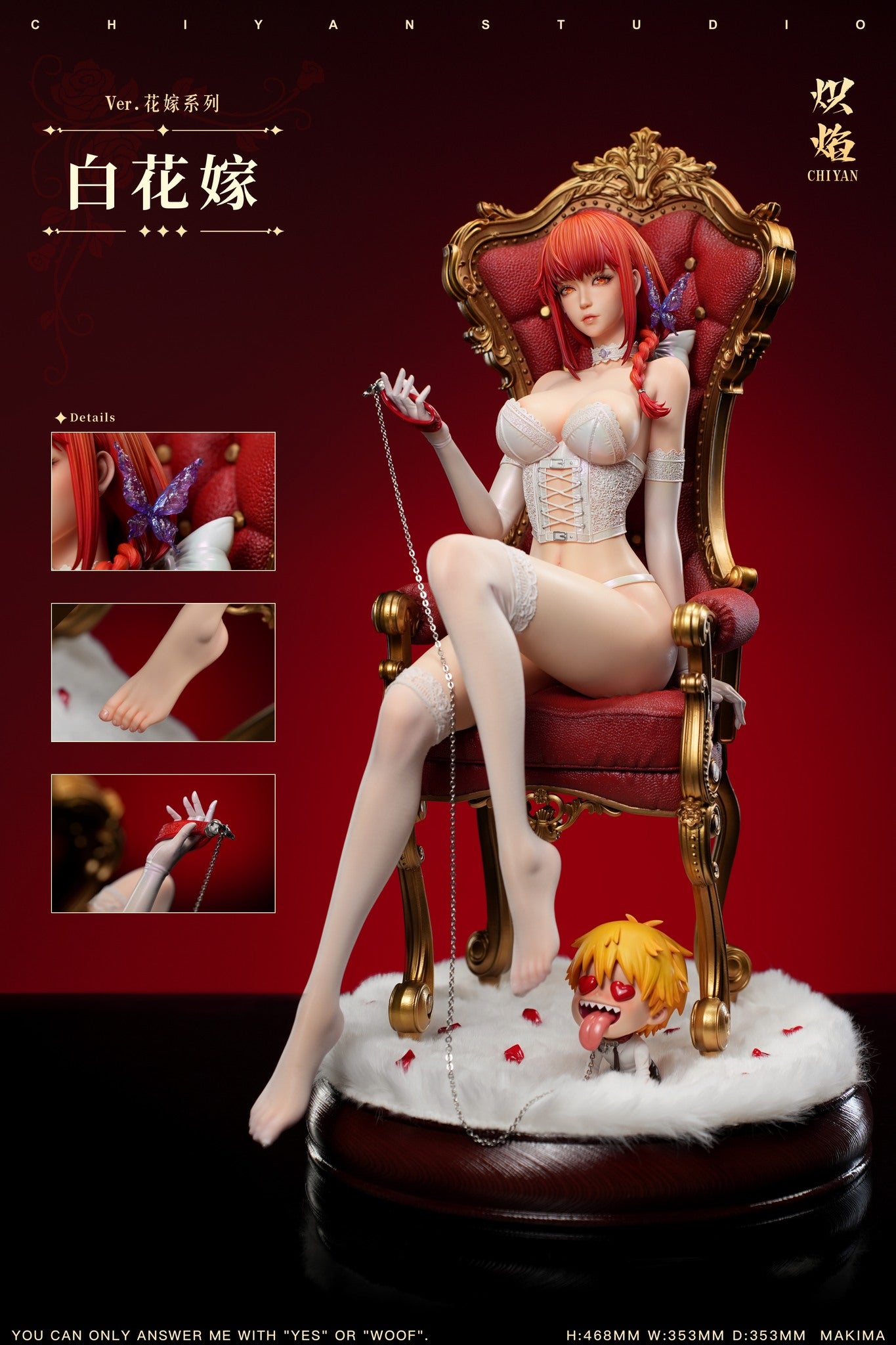 Figura de Makima en vestido de novia, creada por ChiYan Studio, una pieza única para los fanáticos de Chainsaw Man y los coleccionistas de figuras GK Tienda Anime Costa Rica | Tico Ofertas